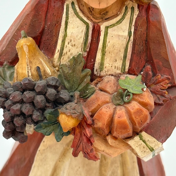 Resin PACIFIC RIM Pilgrim Couple Figurines Thanksgiving Autumn Harvest set of 2 - Picture 10 of 16